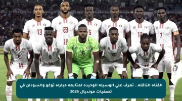 القناة الناقلة.. تعرف على الوسيلة الوحيدة لمتابعة مباراة توغو والسودان في تصفيات مونديال 2026